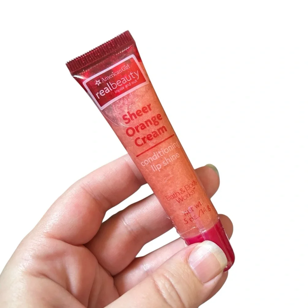 Vintage Y2K American Girl Bath & Body Works Lip Gloss in Sheer Orange Cream NWT